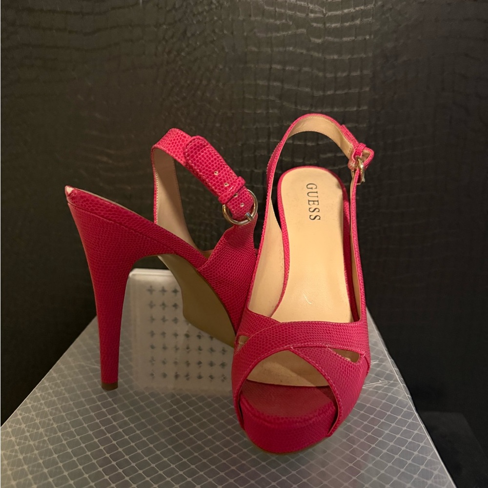 Guess Fuchsia High Heel Sandals